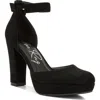 London Rag Inigo Interchangeable Ankle Strap Platform Pump In Black