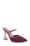 London Rag Iris Glitter Mule In Wine