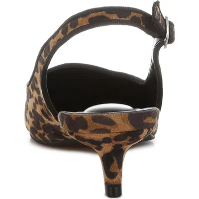 London Rag Jahzara Kitten Heel Slingback Pump In Multi