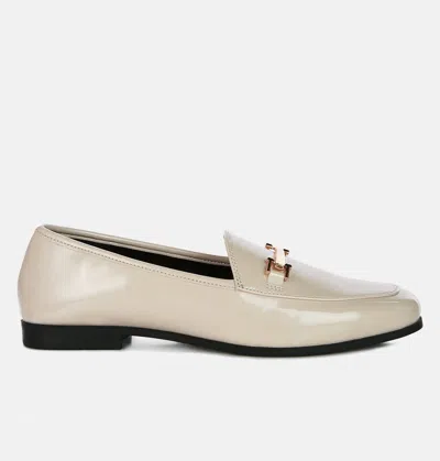 London Rag Jolan Faux Leather Semi Casual Loafers In White