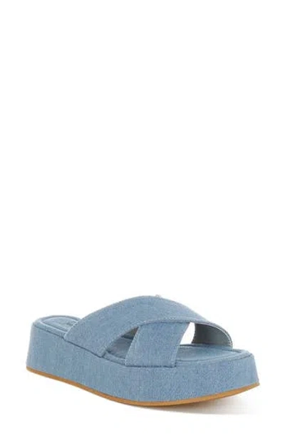 London Rag Karbi Denim Platform Sandal In Multi