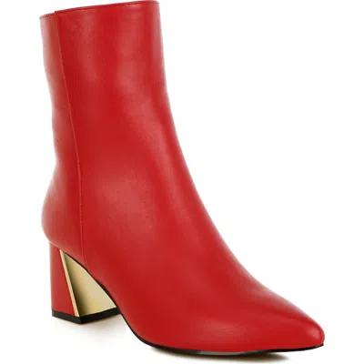 London Rag Karia Bootie In Red
