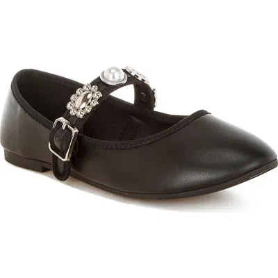 London Rag Kavana Mary Jane Flat In Black