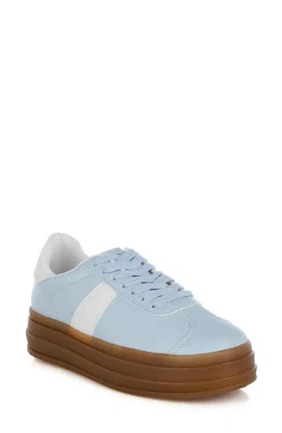 London Rag Knockout Low Top Sneaker In Light Blue