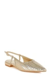 London Rag Kurina Pointed Toe Flat In Gold
