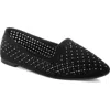 London Rag Gordon Perforated Ballerinas In Black