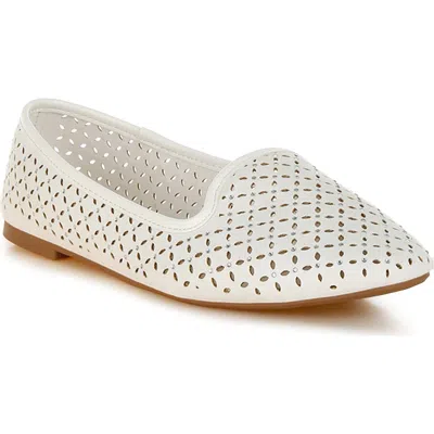 London Rag Kyrie Flat In White