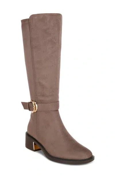 London Rag Lewang Leather Knee High Boot In Brown