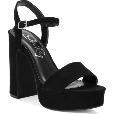 London Rag Lilasta Platform Block Heel Sandal In Multi