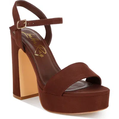 London Rag Lilasta Platform Block Heel Sandal In Multi