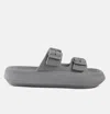 London Rag Loma Hovercraft Buckled Slides In Grey