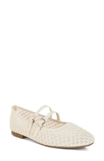 London Rag Lumina Mary Jane Flat In Sand