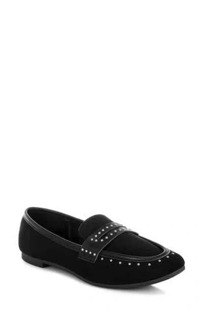 London Rag Lumina Studded Penny Loafer In Black