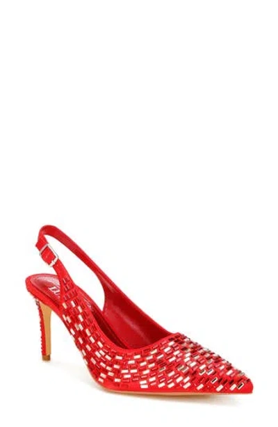London Rag Lutina Mirrored Jewel Slingback Pump In Red