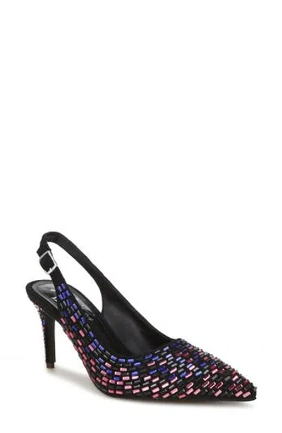 London Rag Lutina Mirrored Jewel Slingback Pump In Black