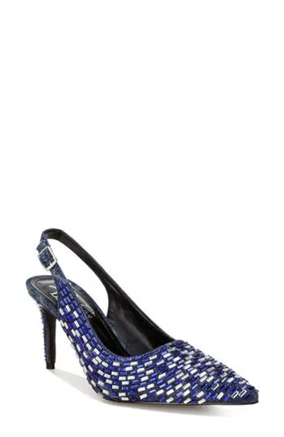 London Rag Lutina Mirrored Jewel Slingback Pump In Blue