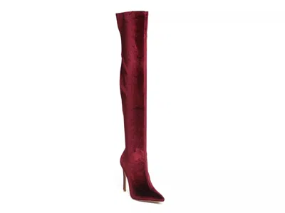 London Rag Madman Overtheknee Boot In Red
