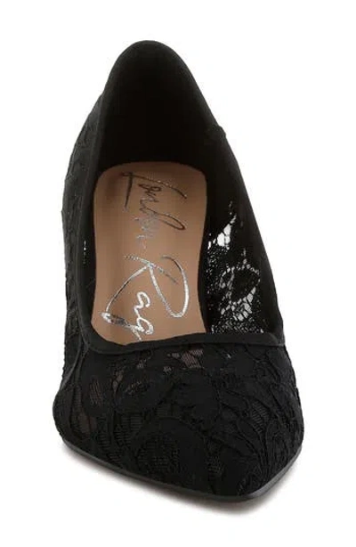 London Rag Masega Lace Pump In Black