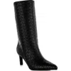 London Rag Mentha Woven Faux Leather Boot In Black