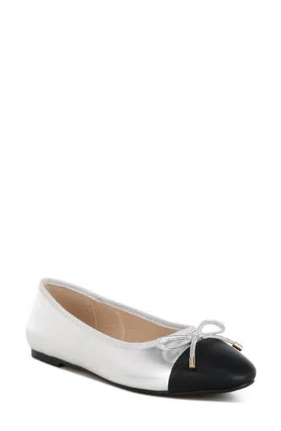 London Rag Minato Flat In Silver