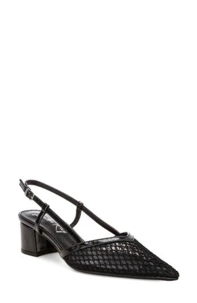 London Rag Minelli Faux Leather Slingback Sandal In Black