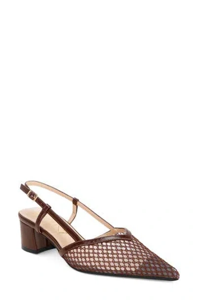 London Rag Minelli Faux Leather Slingback Sandal In Brown