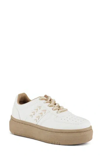 London Rag Monigue Stitched Sneaker In White