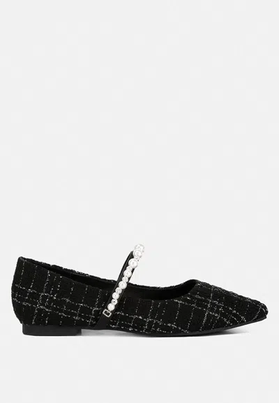 London Rag Mowie Mary Jane Flat In Black