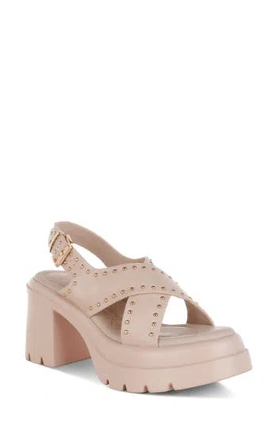 London Rag Nambo Lug Sole Sandal In Beige