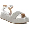London Rag Nensis Platform Sandal In Silver