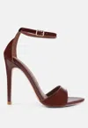 London Rag New Flame Ankle Strap High Heeled Sandals In Red