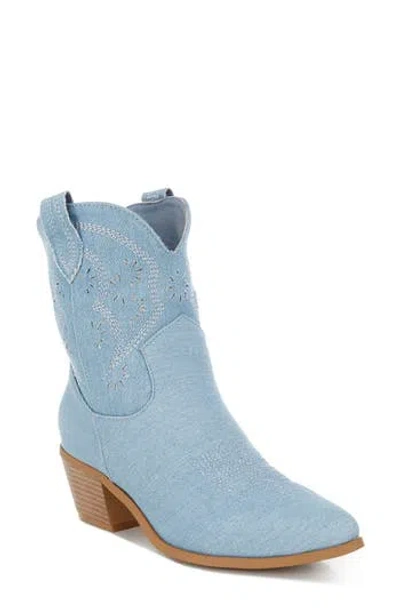 London Rag Nigara Cutout Western Bootie In Blue