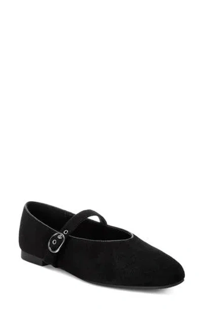 London Rag Ninily Leather Mary Jane Flat In Black