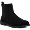 London Rag Nitro Micro Suede Chelsea Boots In Black
