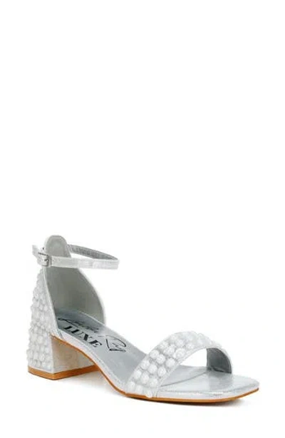 London Rag Nocturnal Sandal In Silver