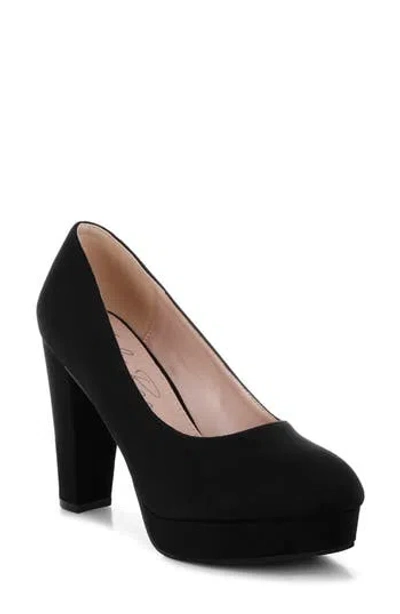London Rag Olanta Platform Pump In Black