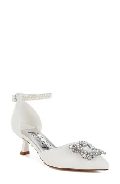 London Rag Onkana Kitten Heel Sandal In White