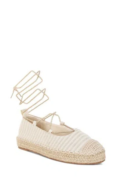 London Rag Oplin Espadrille Ankle Wrap Flat