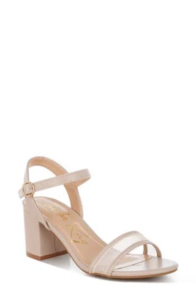 London Rag Orpina Block Heel Sandal In Beige