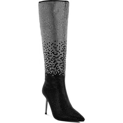 London Rag Orymple Knee High Boot In Black