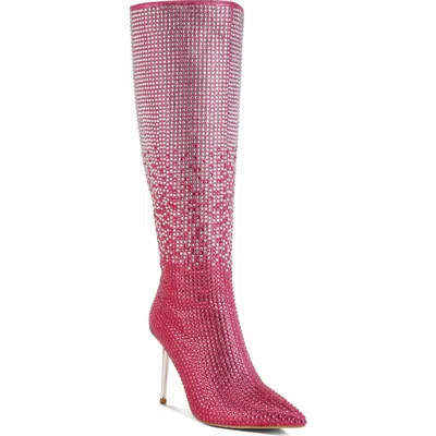 London Rag Orymple Knee High Boot In Pink