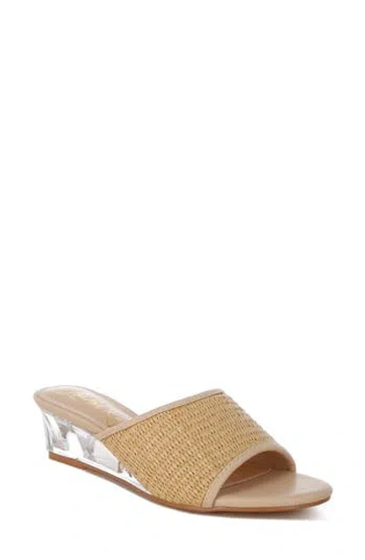 London Rag Osminda Wedge Sandal In Natural