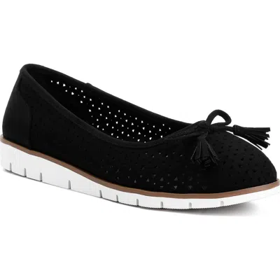 London Rag Pacer Flat In Black
