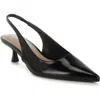 London Rag Pentas Kitten Heel Slingback Pump In Black