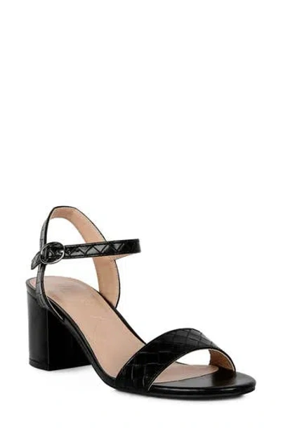 London Rag Poiret Block Heel Sandal In Black