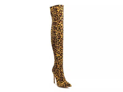 London Rag Pokey Overtheknee Boot In Animal Print