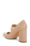 London Rag Primula Block Heel Mary Jane Pump In Beige