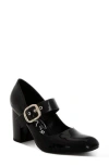 London Rag Primula Block Heel Mary Jane Pump In Black