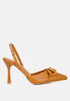 London Rag Pull Me Diamante Embellished Chain Sandals In Brown