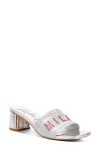 London Rag Punstar Rhinestone Embellished Slide Sandal